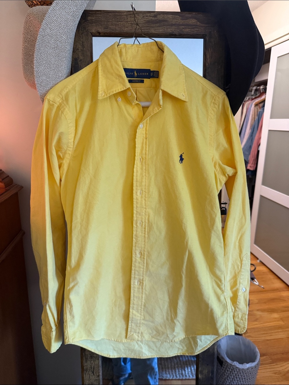 Ralph Lauren Yellow Oxford Button-Down Shirt
